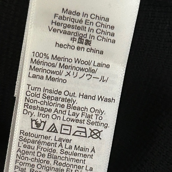 new with tags J crew Sequin tie-front cardigan sweater merino wool medium m NEW - Picture 4 of 6